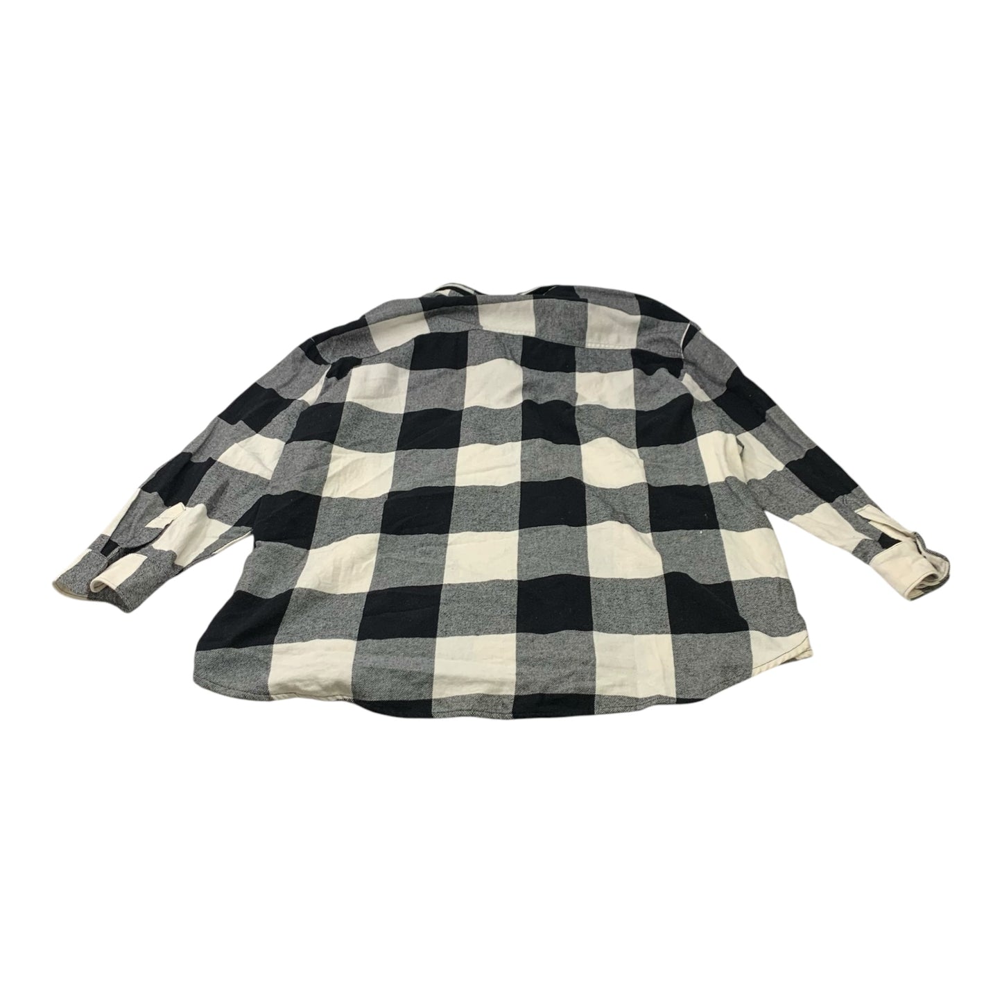 Top Long Sleeve By Old Navy In Plaid Pattern, Size: 2x