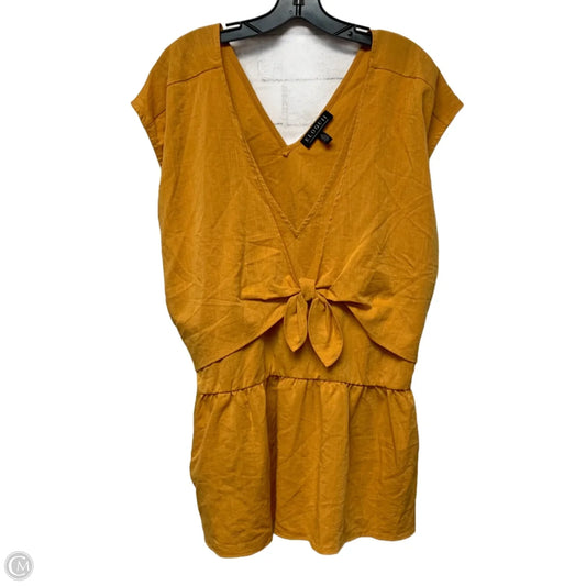 Top Sleeveless By Eloquii In Yellow, Size: 3x