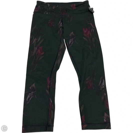 Athletic Leggings Capris By Lululemon In Green, Size: S