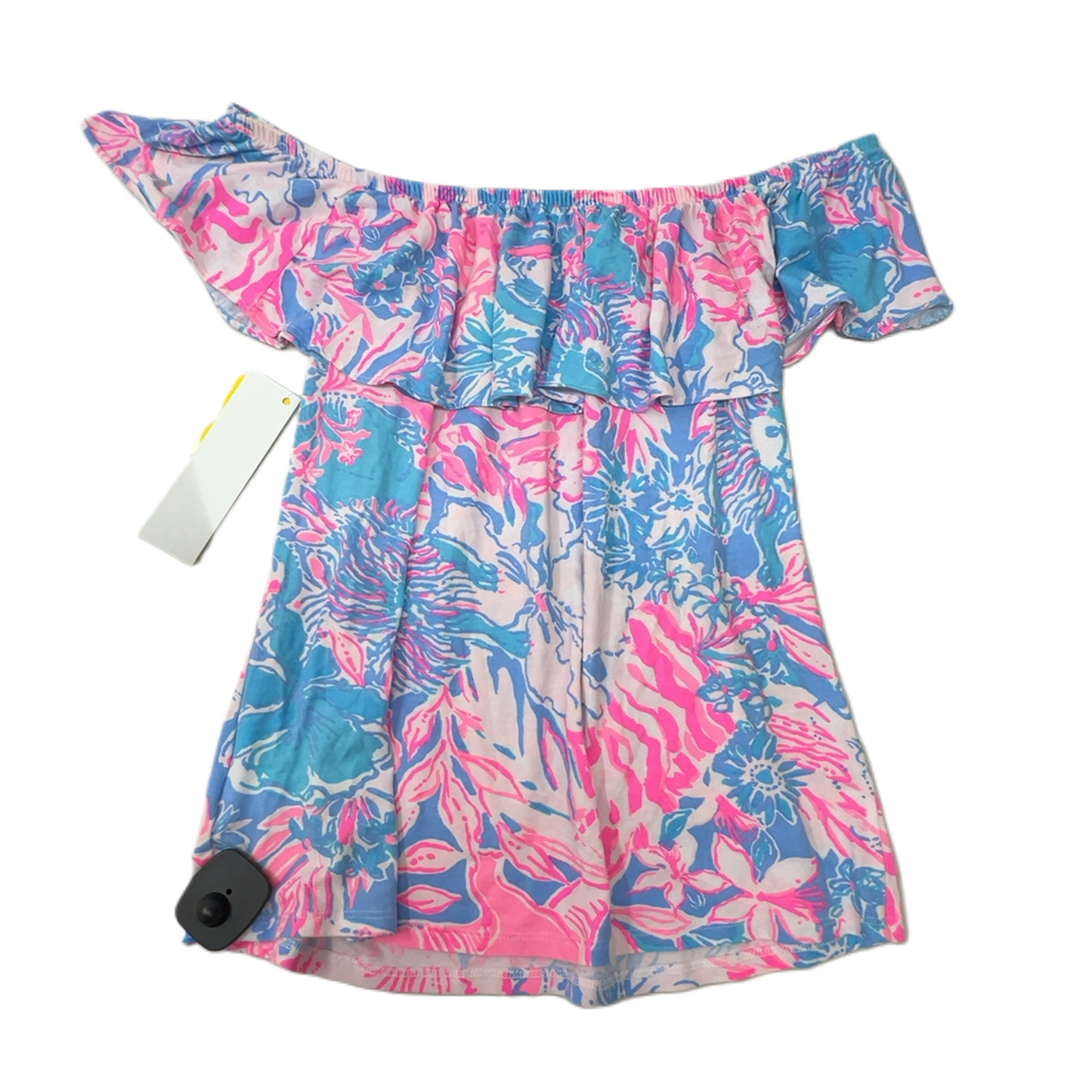 Blue & Pink  Top Short Sleeve Designer By Lilly Pulitzer  Size: S