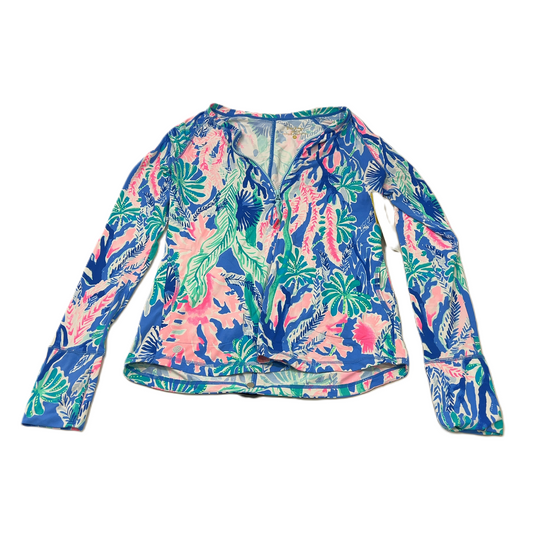 Blue  Top Long Sleeve Designer By Lilly Pulitzer  Size: S