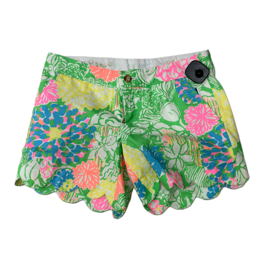 Green & Yellow  Shorts Designer By Lilly Pulitzer  Size: 00