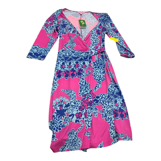 Dress Designer By Lilly Pulitzer In Blue & Pink, Size: M