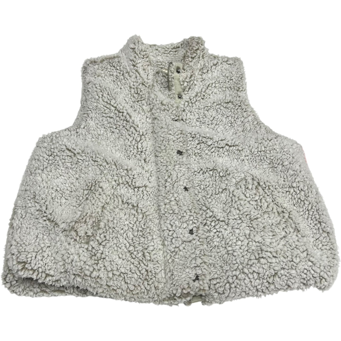 Vest Faux Fur & Sherpa By Thread And Supply In Grey, Size: L