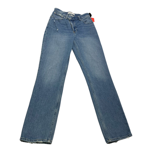 Jeans Straight By Abercrombie And Fitch In Blue Denim, Size: 0