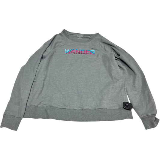 Sweatshirt Crewneck By Columbia In Grey, Size: L