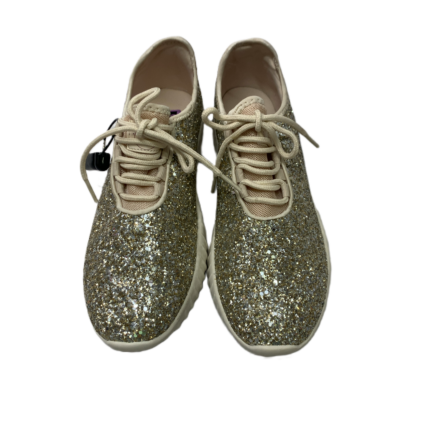 Gold  Shoes Sneakers By Southern Fried Chics  Size: 9