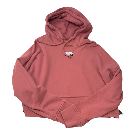 Sweatshirt Hoodie By Adidas In Pink, Size: M