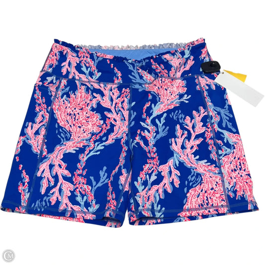 Shorts Designer By Lilly Pulitzer In Blue & Pink, Size: 1x