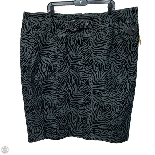 Skirt Mini & Short By Robert Louis In Zebra Print, Size: 3x