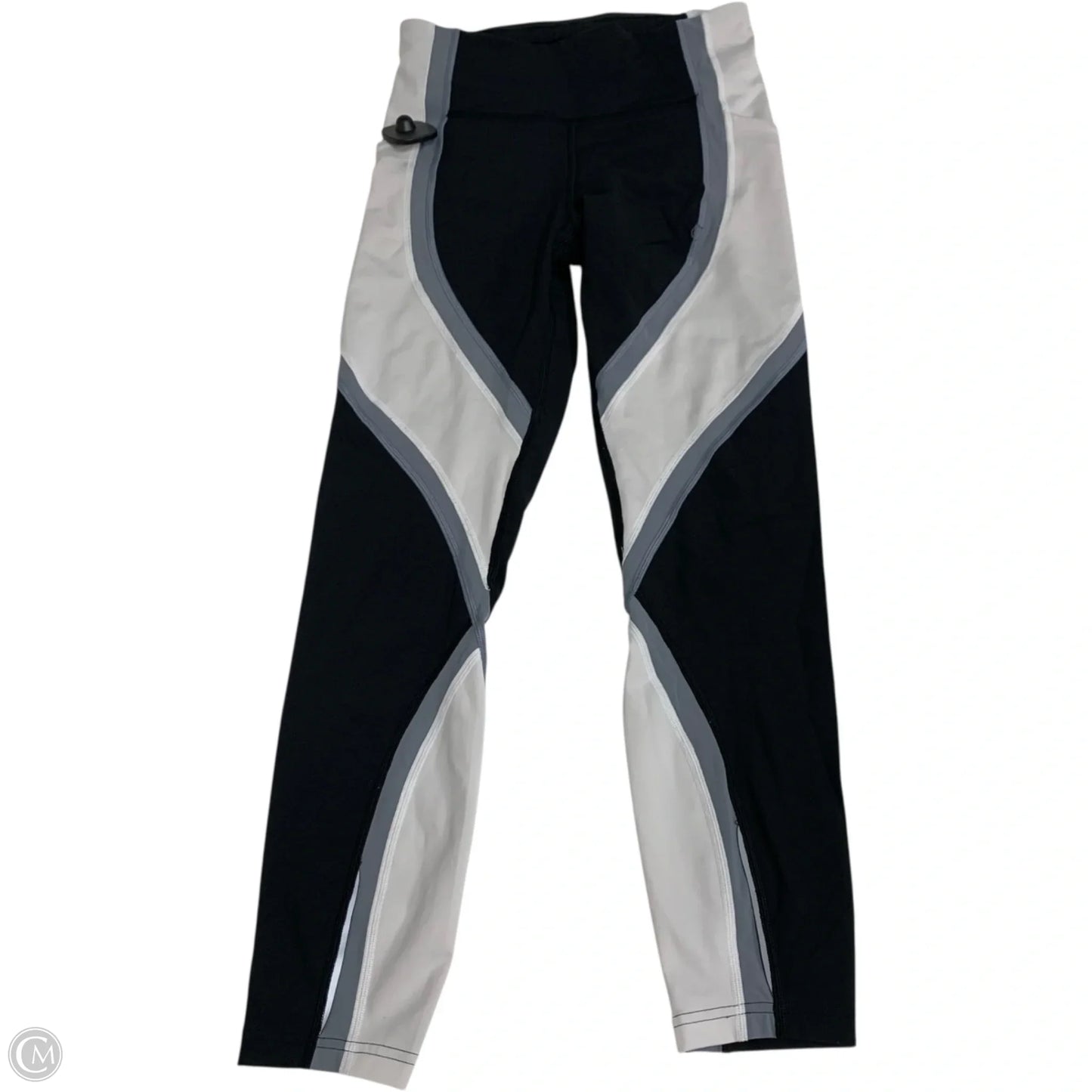 Athletic Leggings By Lululemon In Black & White, Size: S