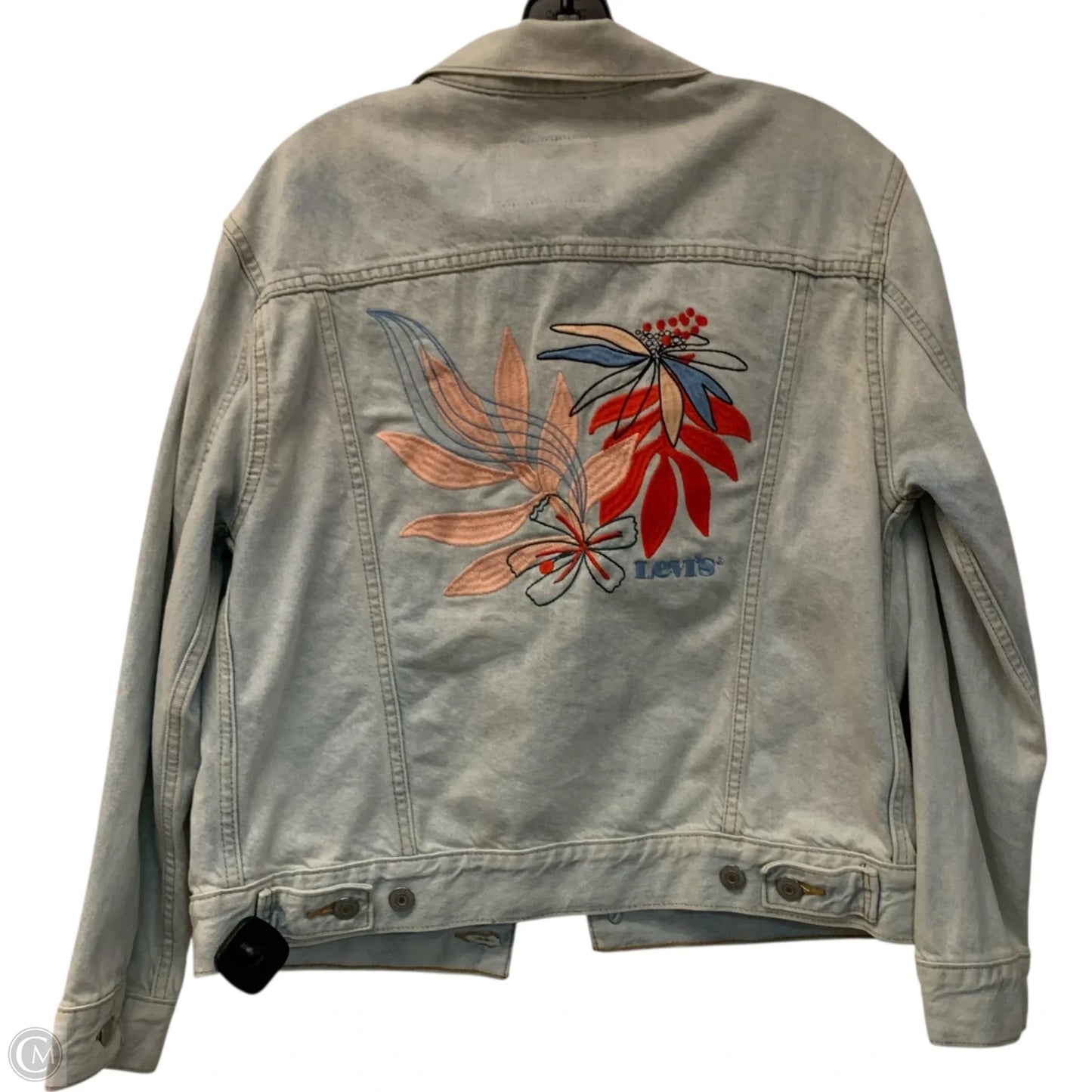 Jacket Denim By Levis In Blue Denim, Size: S