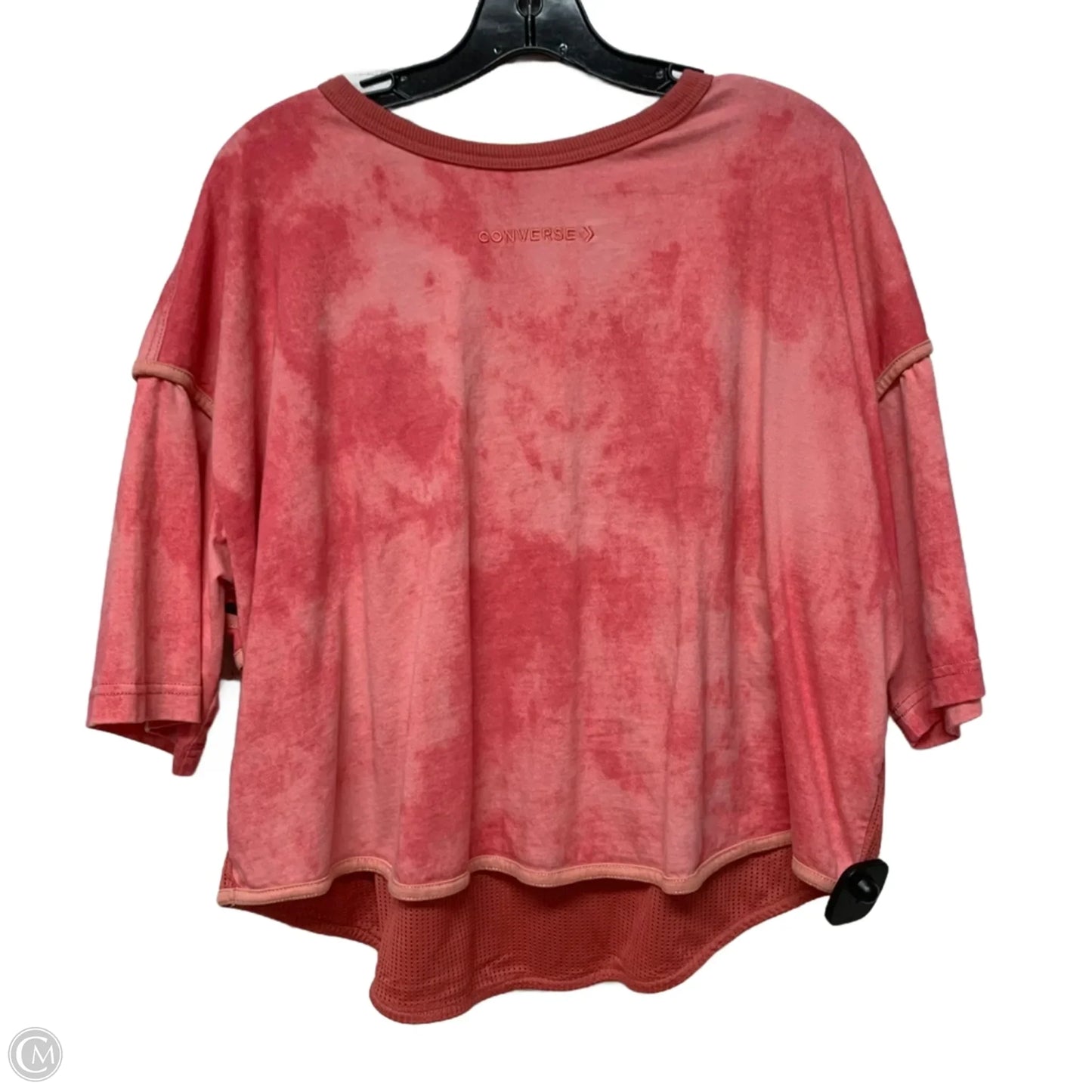 Athletic Top Short Sleeve By Converse In Pink, Size: M