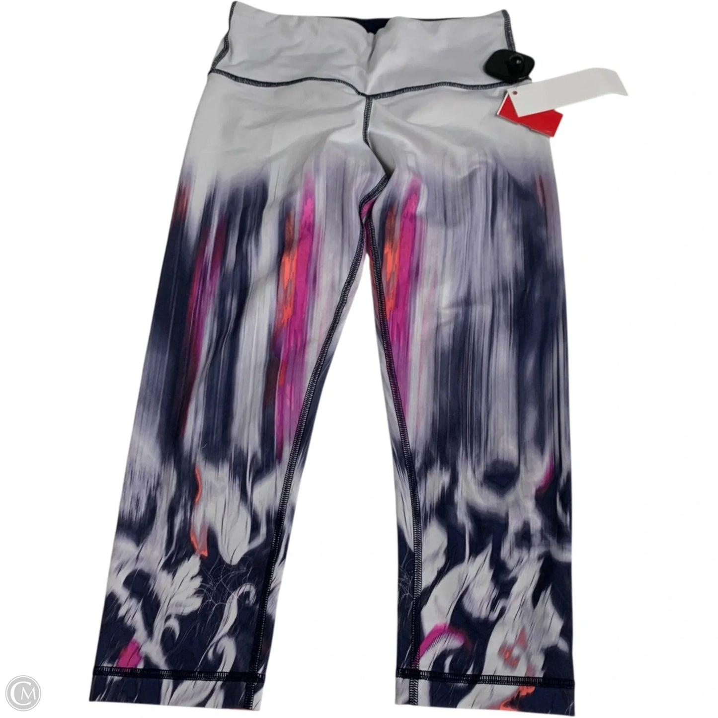 Athletic Leggings Capris By Lululemon In Purple & White, Size: S