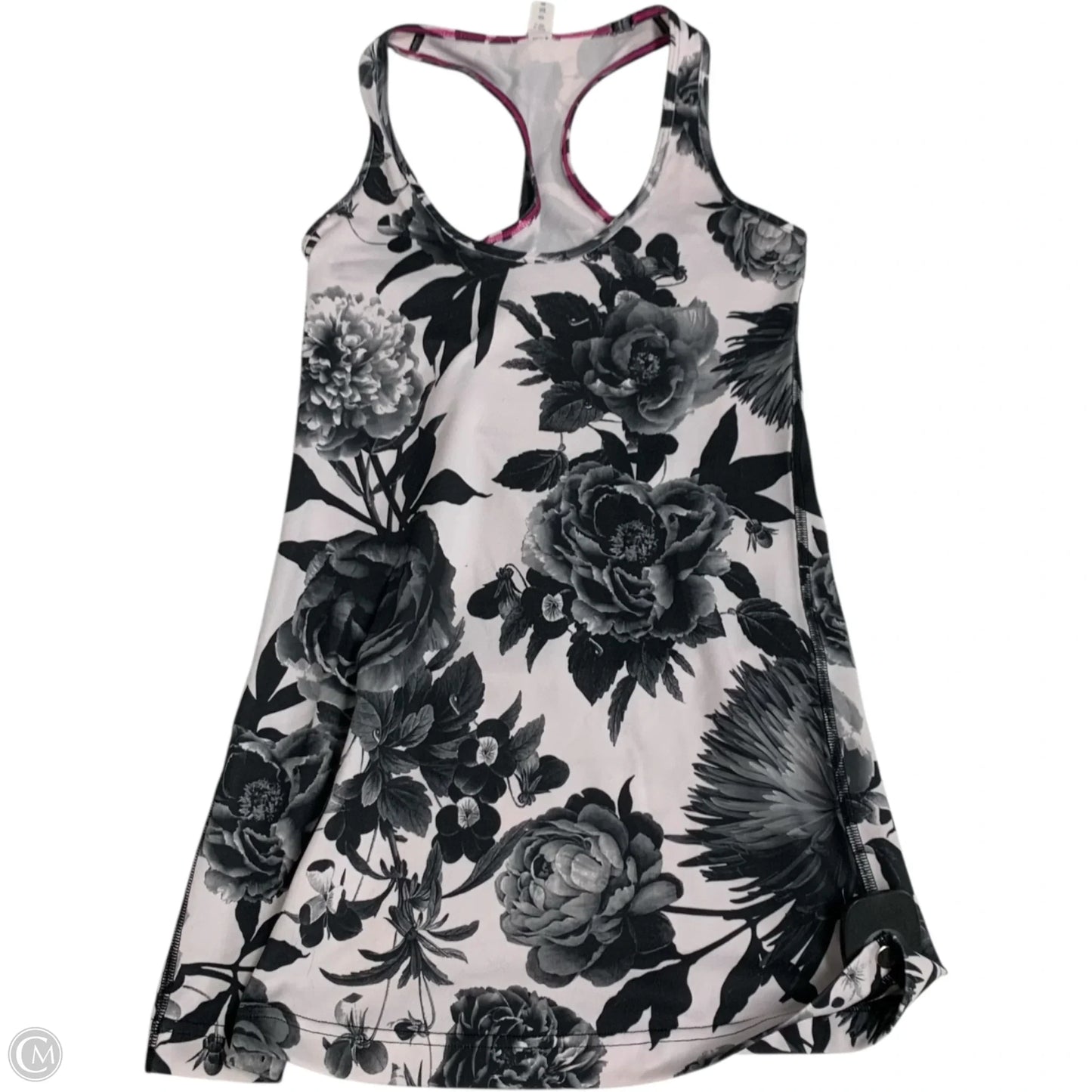 Athletic Tank Top By Lululemon In Black & White, Size: S