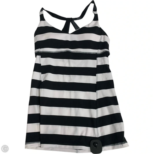 Athletic Tank Top By Lululemon In Black & White, Size: S