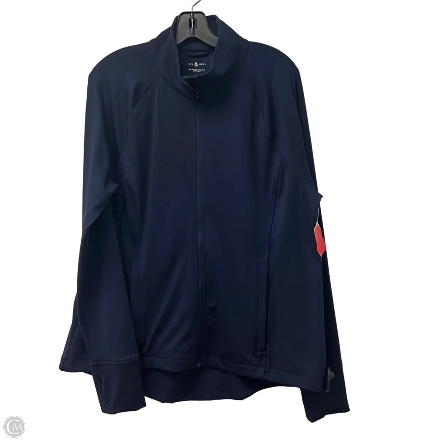 Athletic Jacket By Lou And Grey In Navy, Size: Xl
