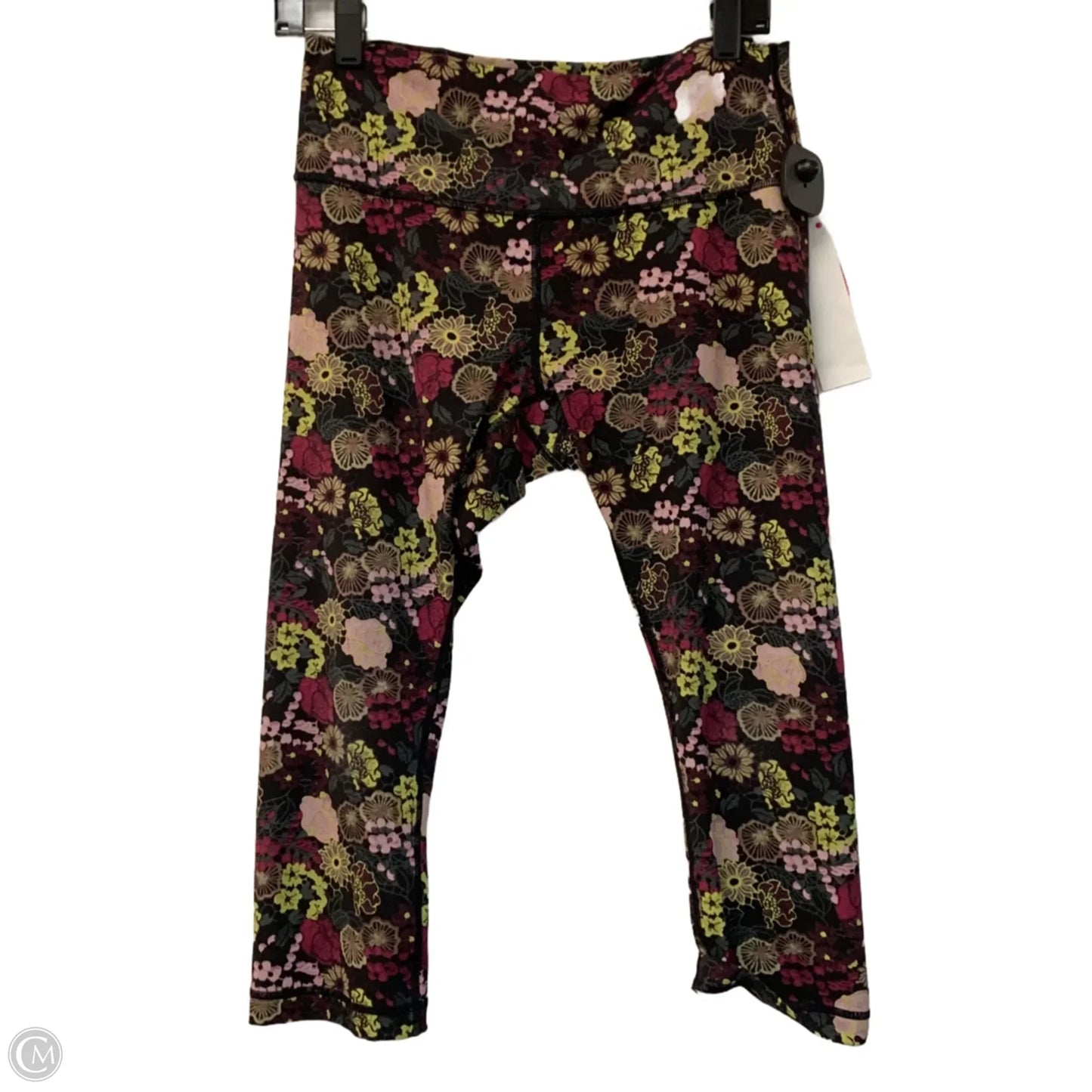 Athletic Leggings By Lululemon In Black & Purple, Size: M