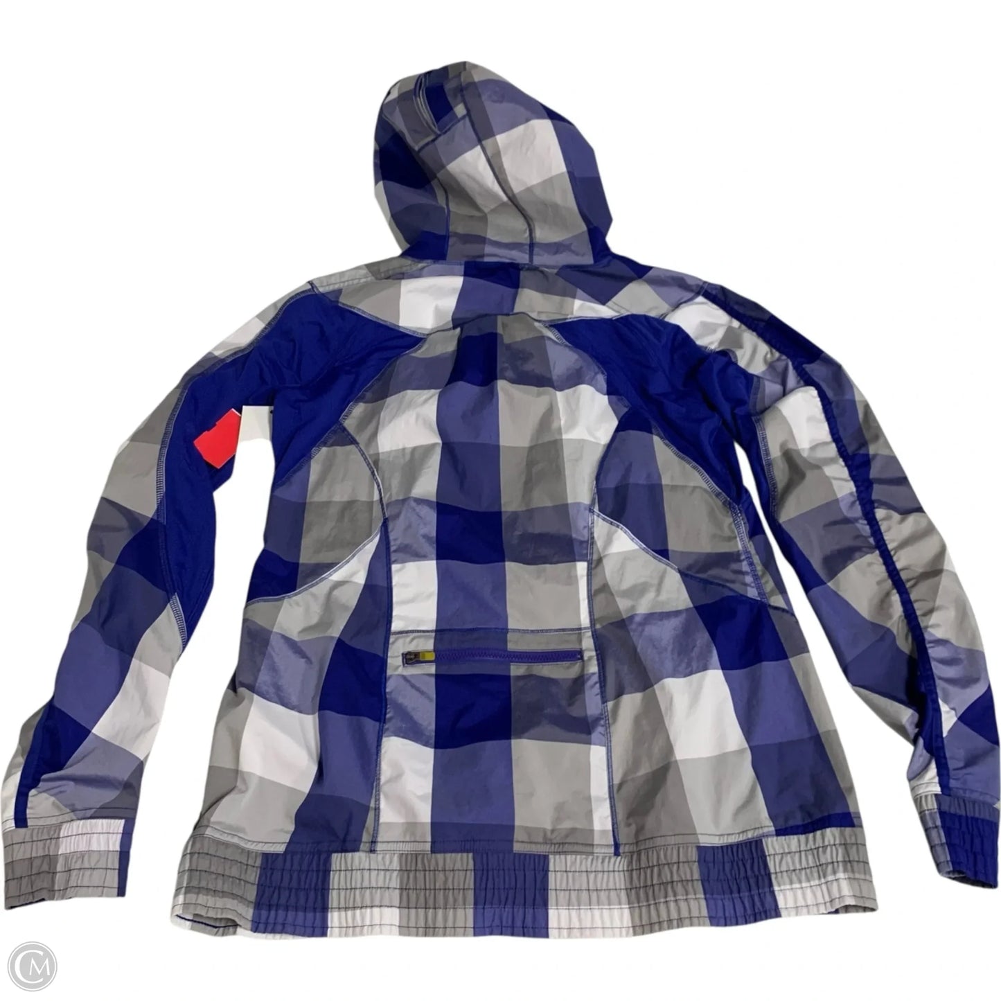 Athletic Jacket By Lululemon In Grey & Purple, Size: S