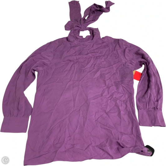 Blouse Luxury Designer By Gucci In Purple, Size: L
