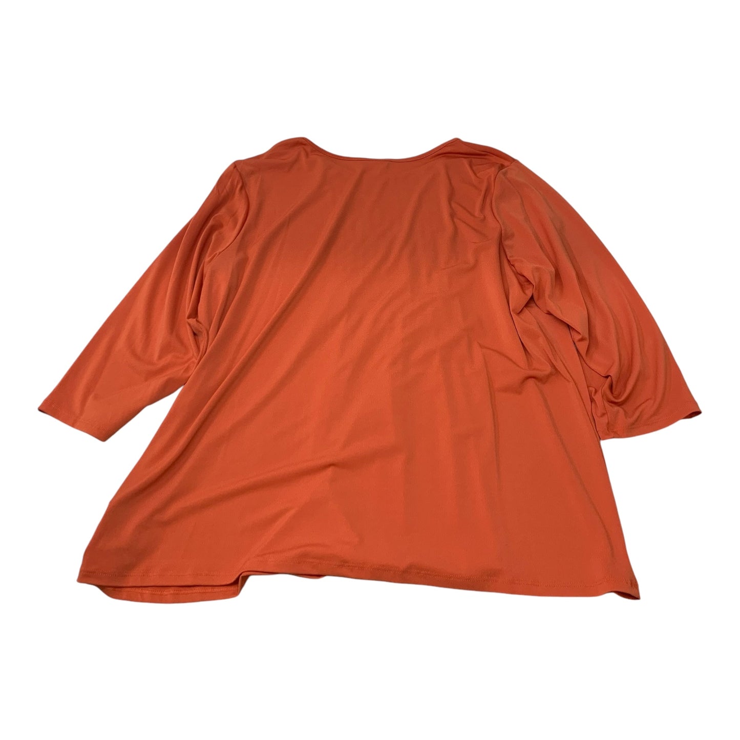 Top Long Sleeve By Ruby Rd In Orange, Size: 1x