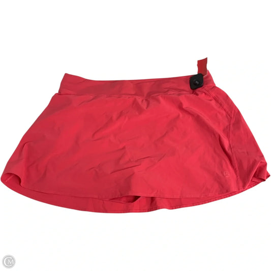 Athletic Skort By Lululemon In Pink, Size: L