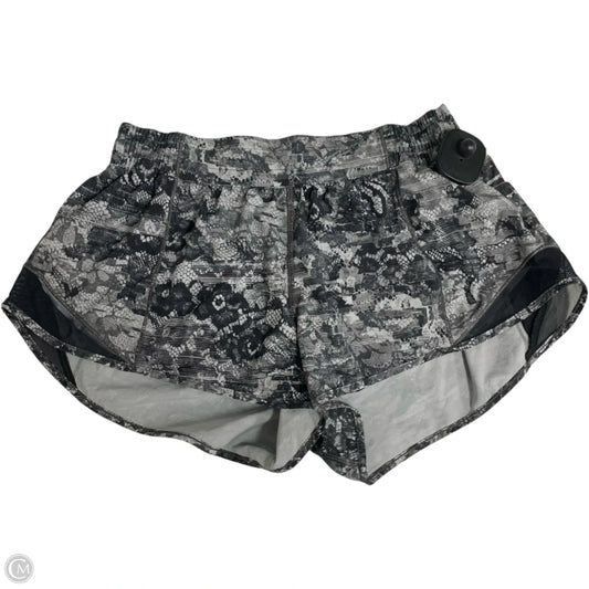 Athletic Shorts By Lululemon In Grey & White, Size: M