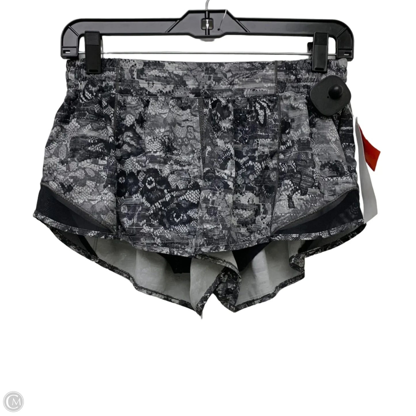 Athletic Shorts By Lululemon In Grey & White, Size: M