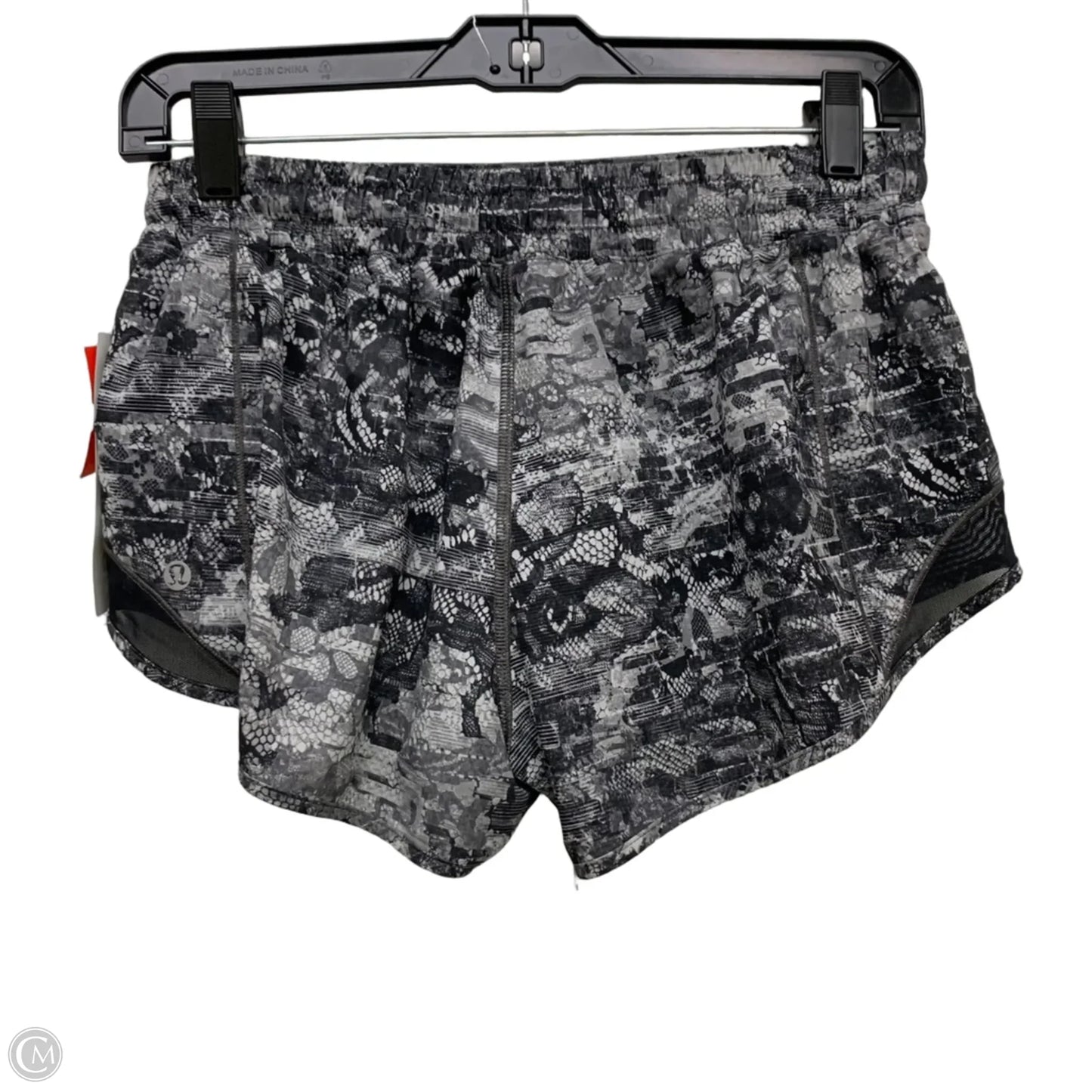 Athletic Shorts By Lululemon In Grey & White, Size: M