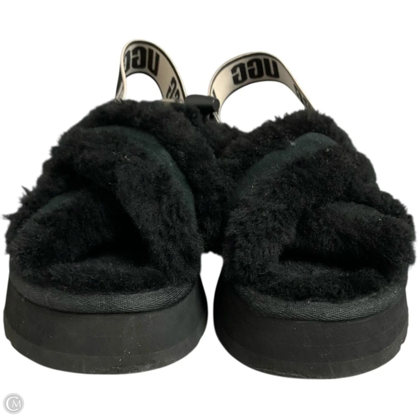 Sandals Designer By Ugg In Black, Size: 7