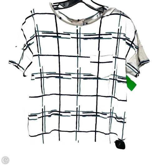 Top Short Sleeve Designer By Tory Burch In White, Size: S