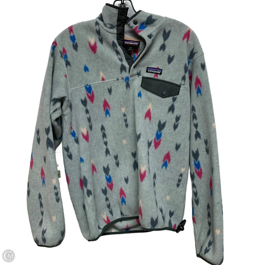 Athletic Sweatshirt Collar By Patagonia In Grey, Size: M