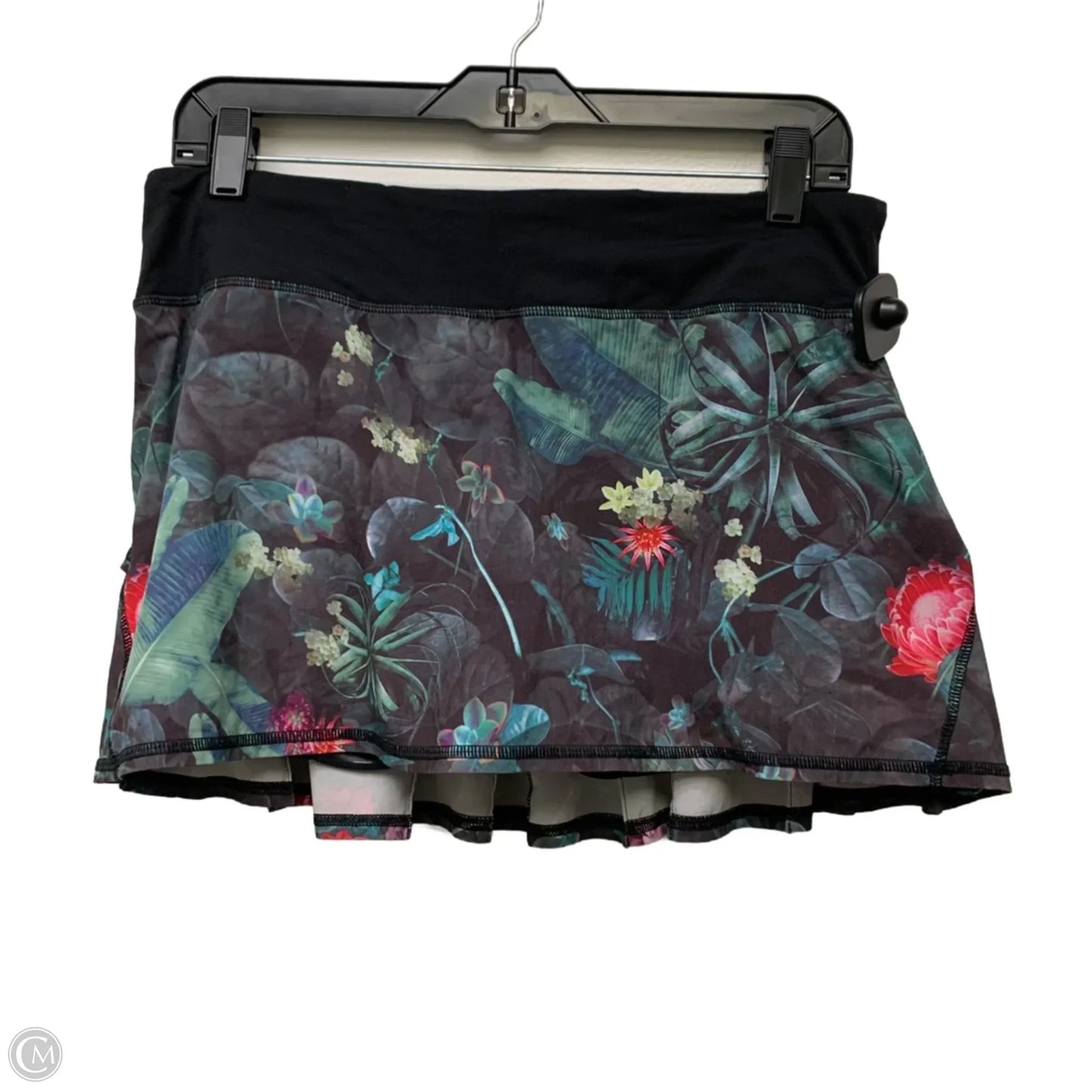 Athletic Skort By Lululemon In Floral Print, Size: M