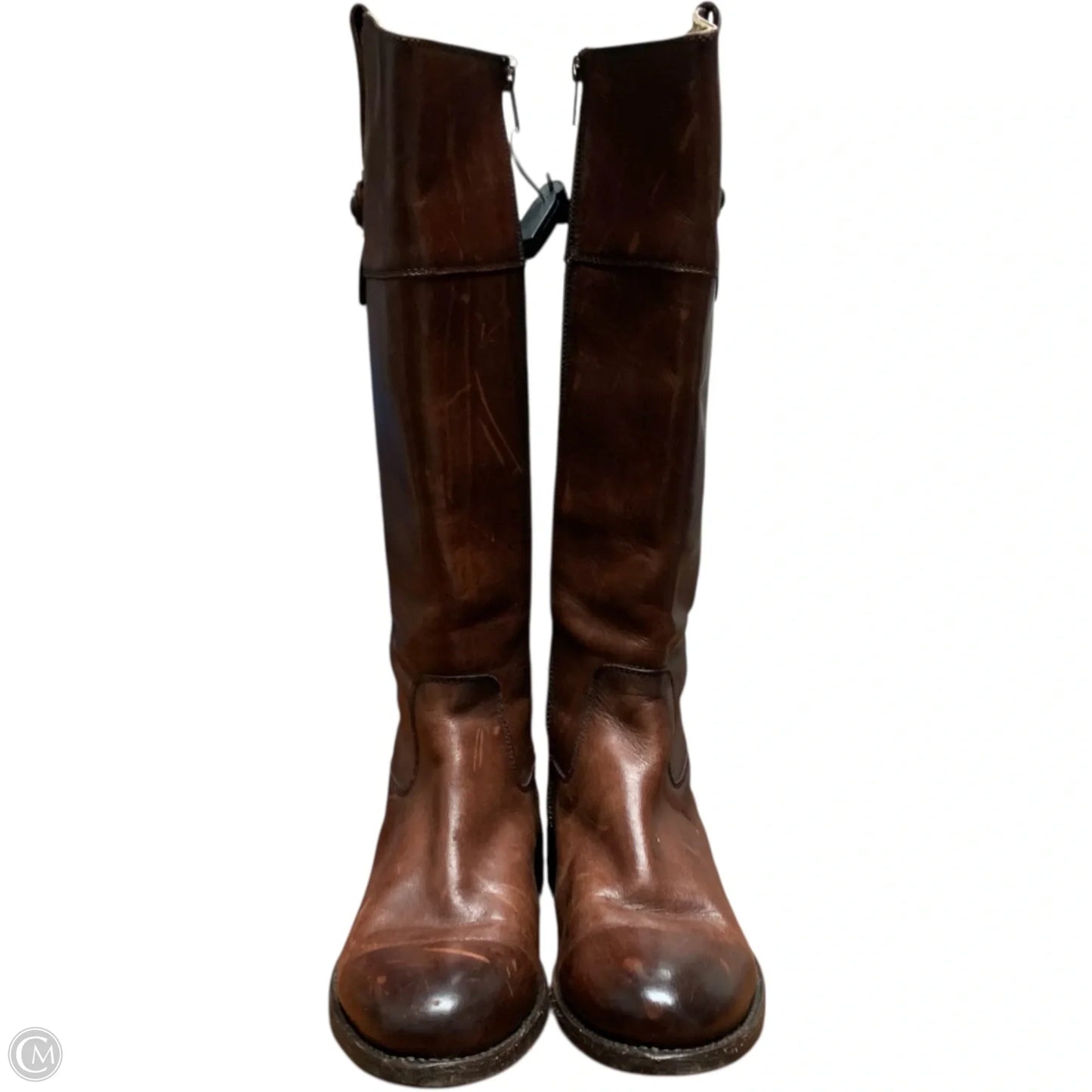 Boots Designer By Frye In Brown, Size: 7.5