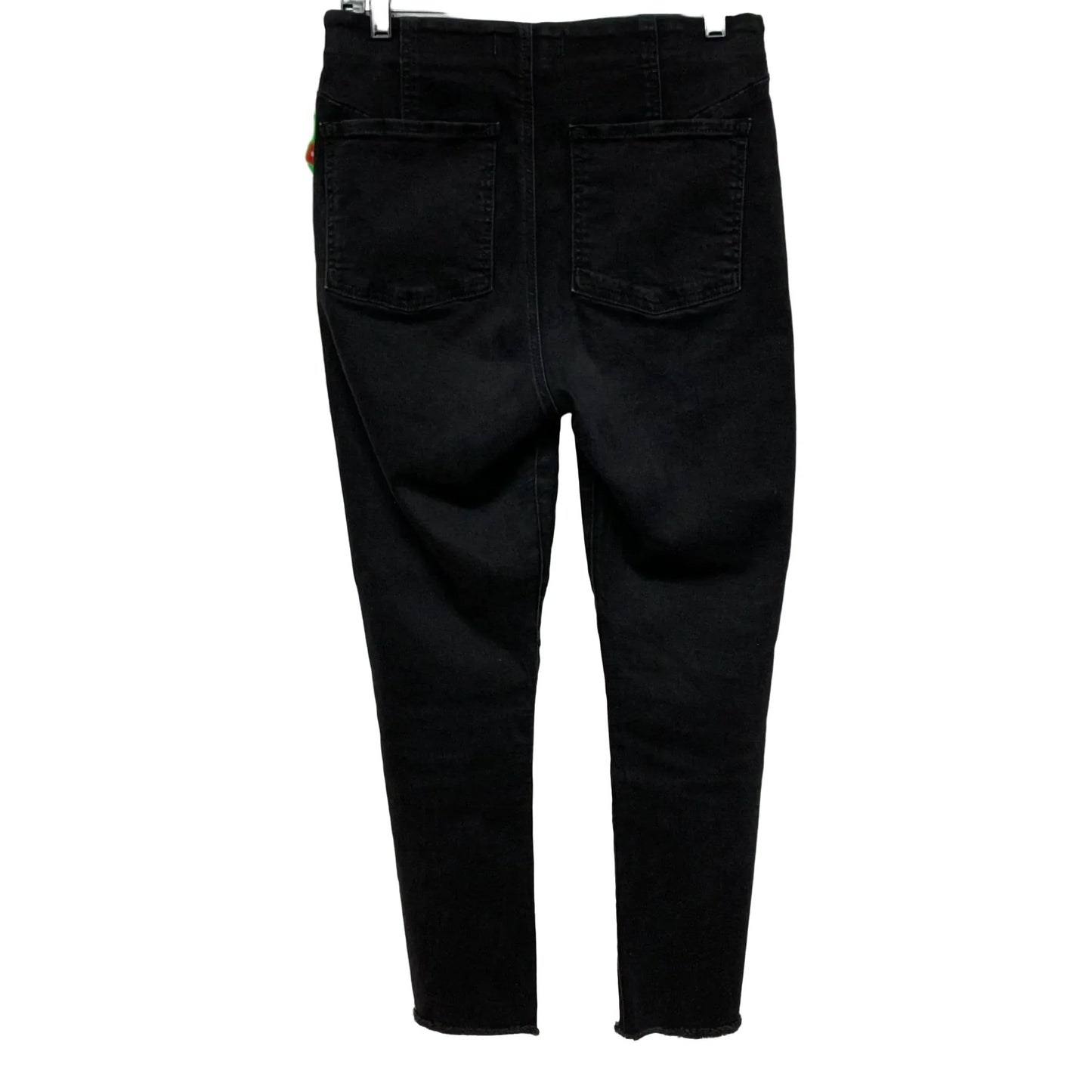 Jeans Skinny By Free People In Black Denim, Size: 12