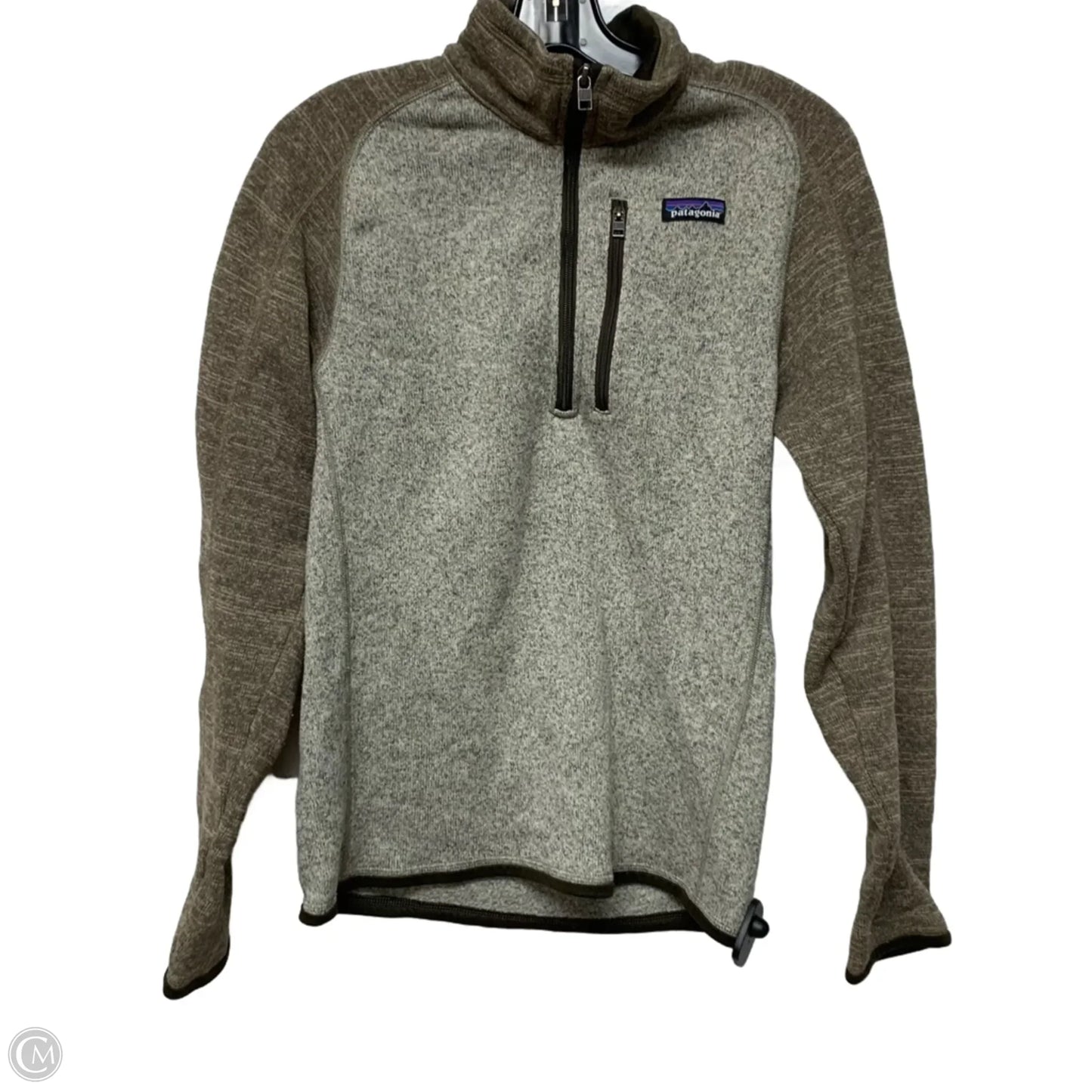 Sweatshirt Collar By Patagonia In Brown, Size: S