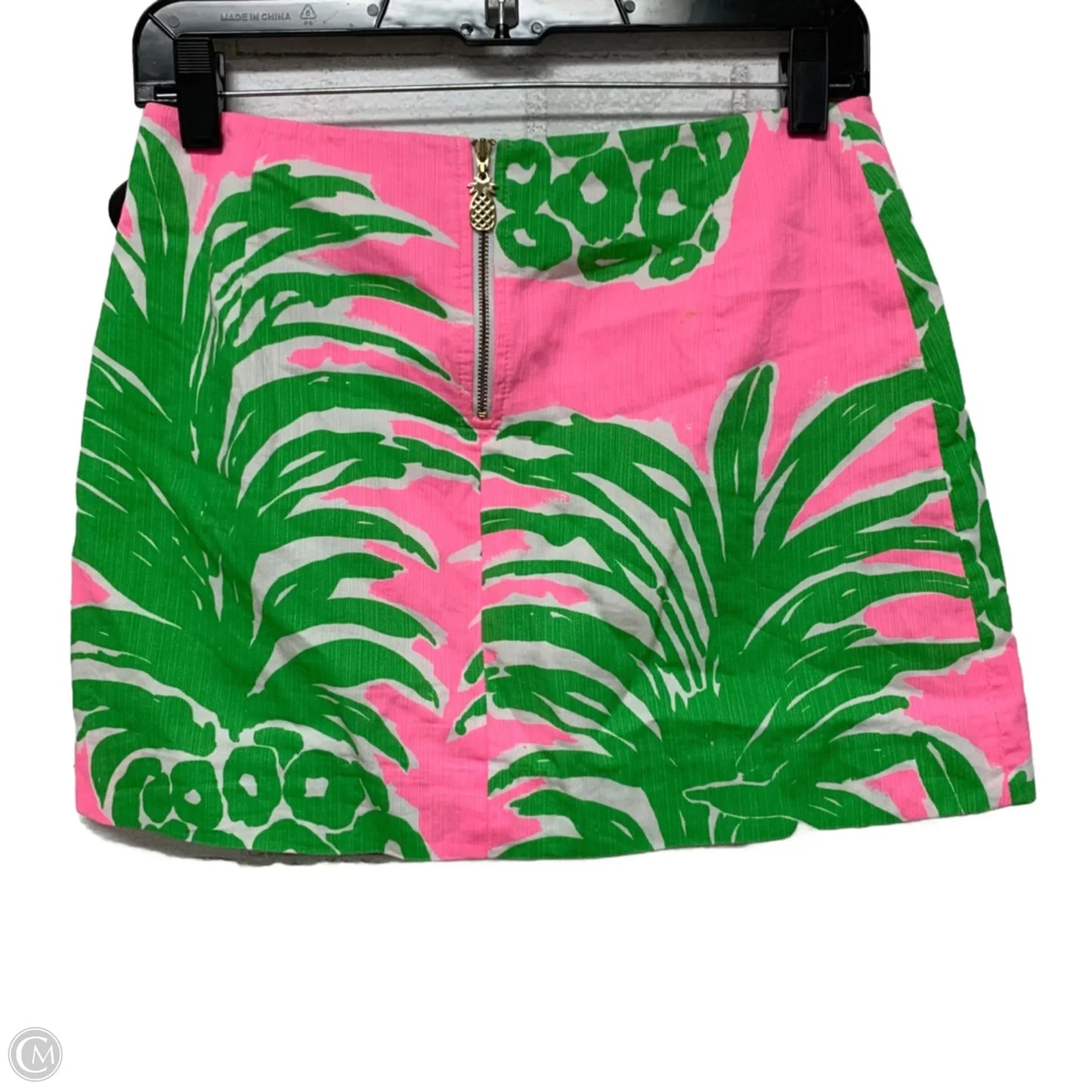 Skirt Designer By Lilly Pulitzer In Green & Pink, Size: Xs