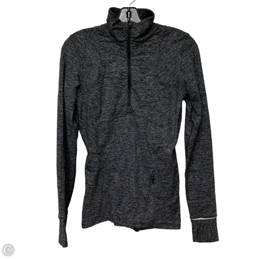 Athletic Sweatshirt Collar By Lululemon In Black & Grey, Size: S