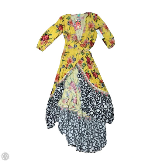 Dress Designer By Farm Rio In Yellow, Size: Xs