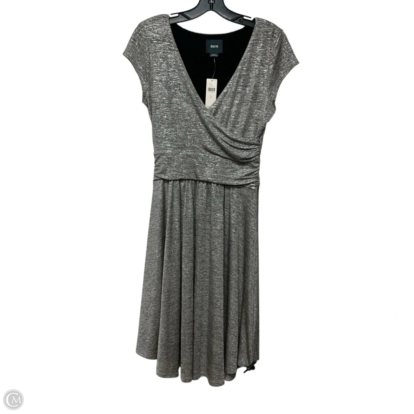 Dress Casual Midi By Maeve In Silver, Size: S