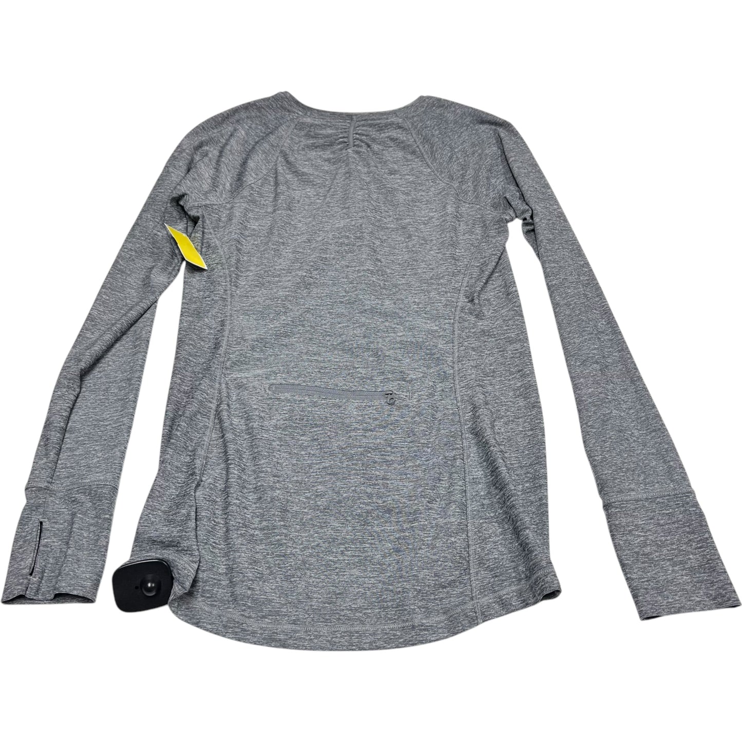 Athletic Top Long Sleeve Collar By Athleta In Grey, Size: M