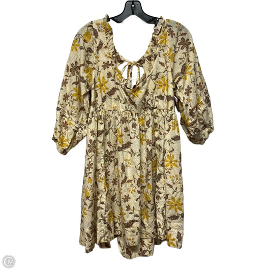 Dress Casual Short By Free People In Yellow, Size: L