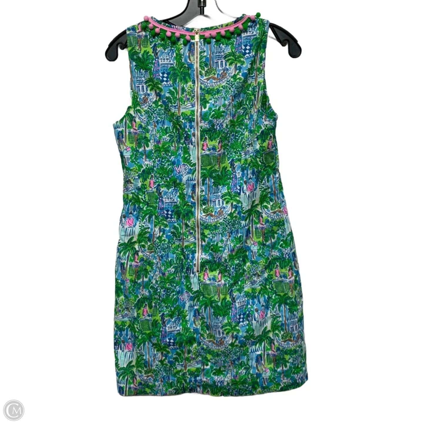 Dress Designer By Lilly Pulitzer In Blue & Green, Size: S