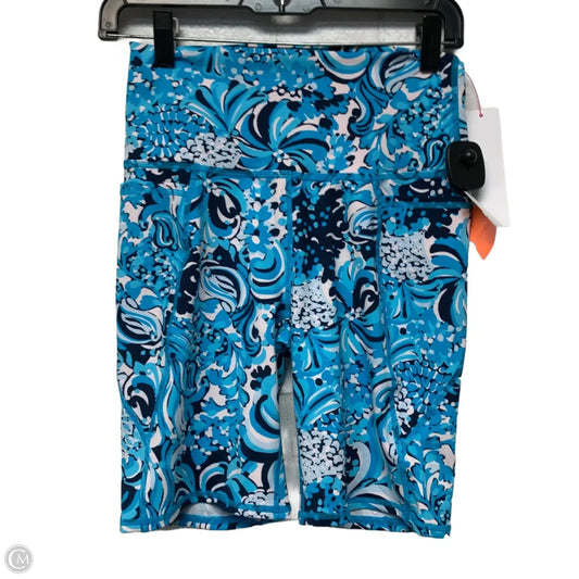 Shorts Designer By Lilly Pulitzer In Blue & White, Size: M