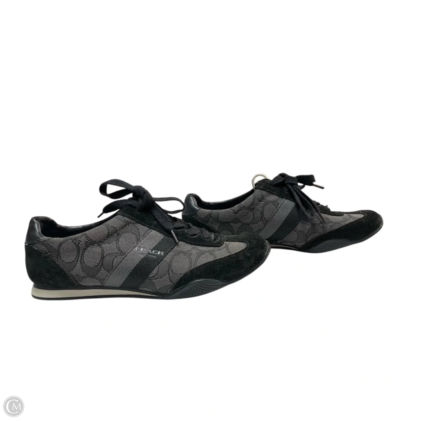 Shoes Designer By Coach In Black & Grey, Size: 6