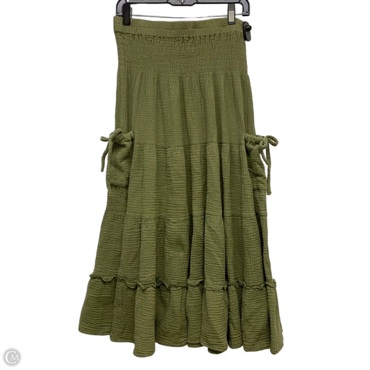 Skirt Midi By Amazhiyu In Green, Size: L