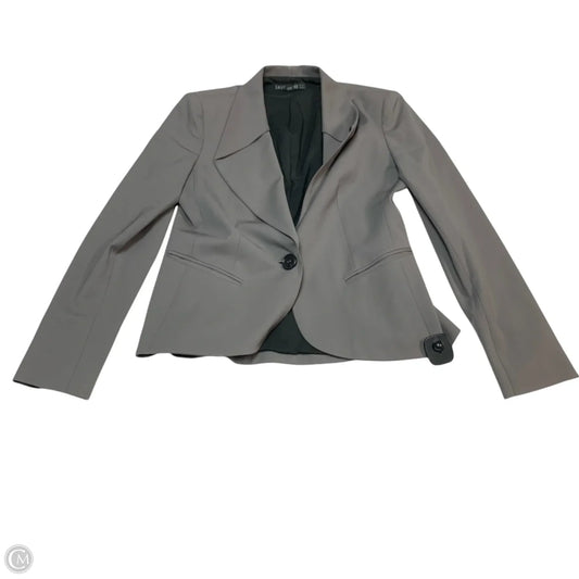 Blazer Designer By Lafayette 148 In Grey, Size: S
