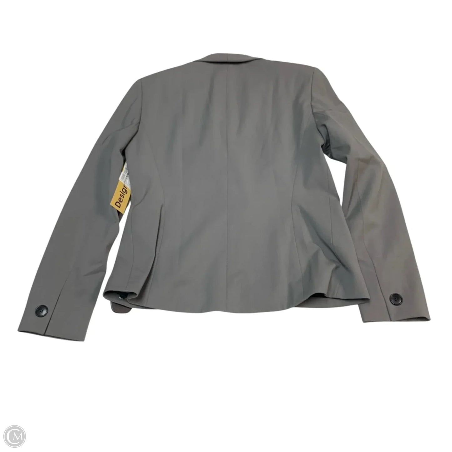 Blazer Designer By Lafayette 148 In Grey, Size: S