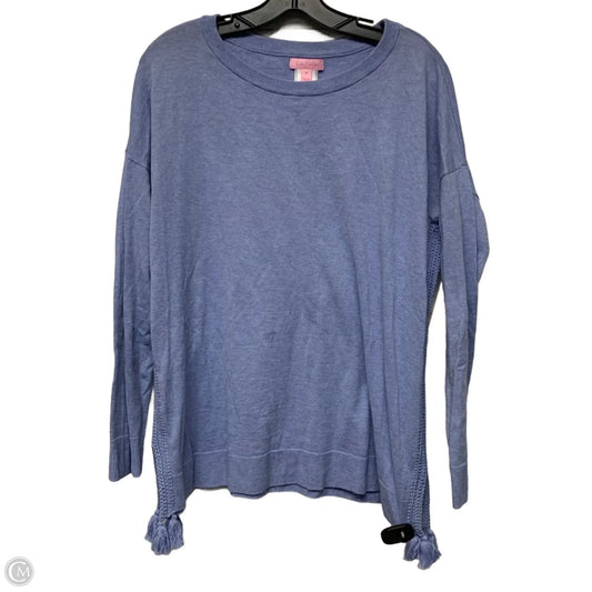 Top Long Sleeve Designer By Lilly Pulitzer In Blue, Size: M