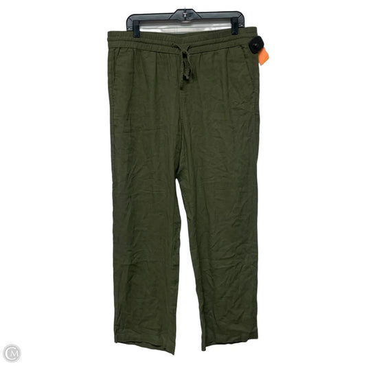 Pants Linen By Ann Taylor In Green, Size: L